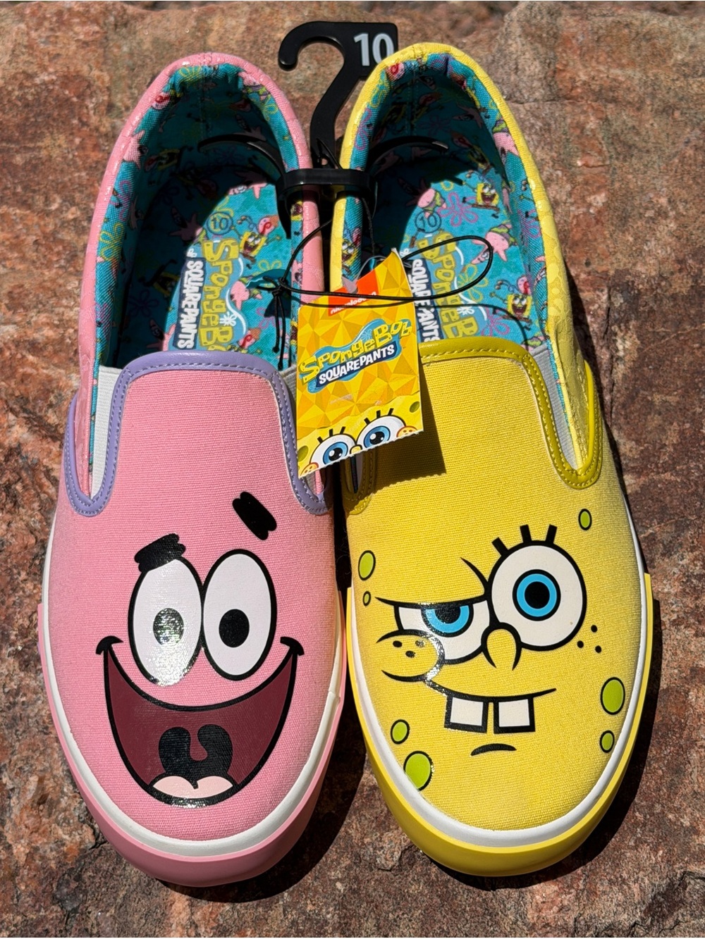 Ground Up SpongeBob Squarepants Patrick Star Slip-On Sneakers NWT Women’s 10